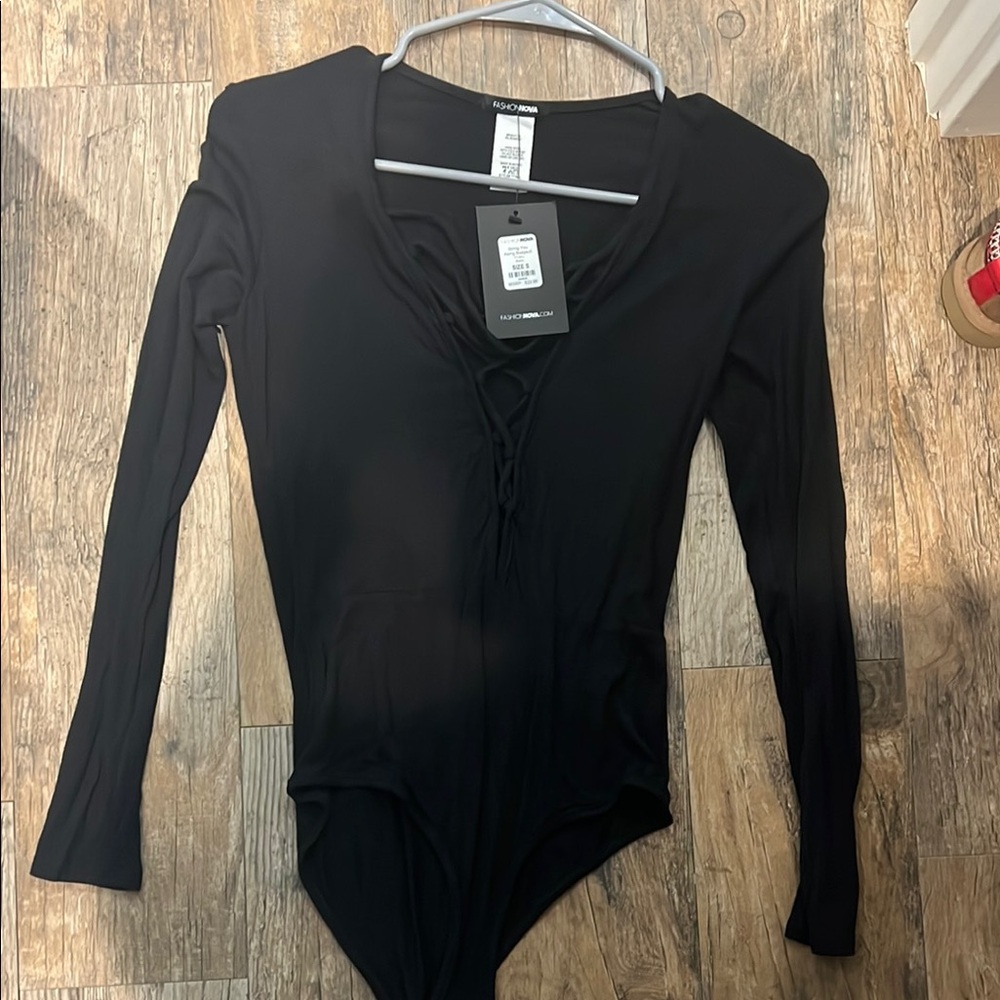 Black Long Sleeve Bodysuit